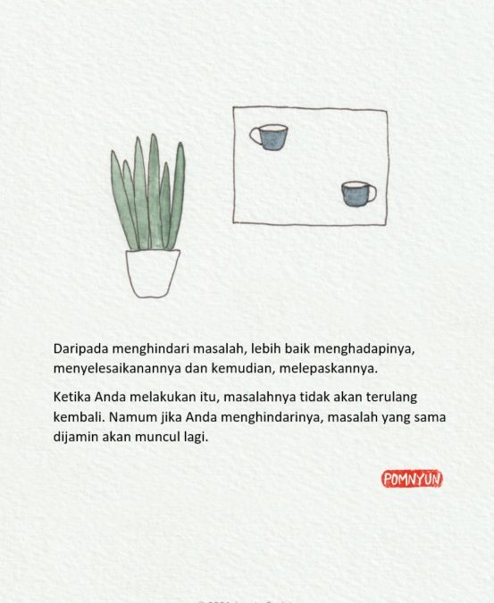 menghadapi, menyelesaikan dan melepaskan