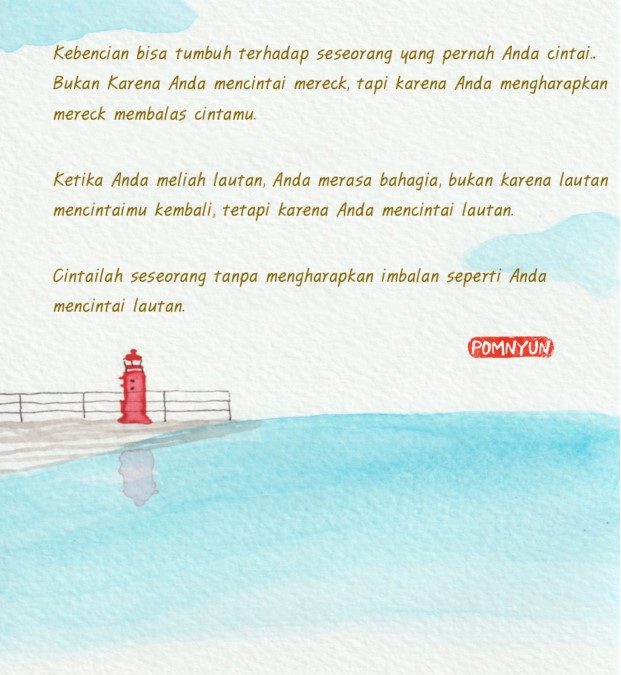 Coba cintai seseorang tanpa mengharapkan