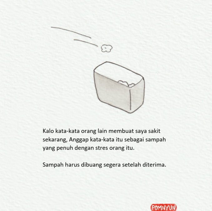 Langsung dibuang sampah