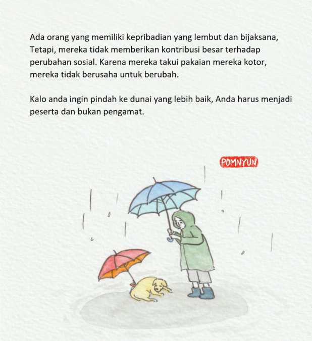 Menjadi peserta dan jalan ke dunia yang lebih baik