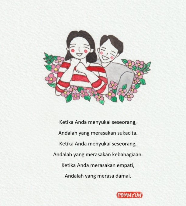 Anda senang kalo Anda suka orang lain