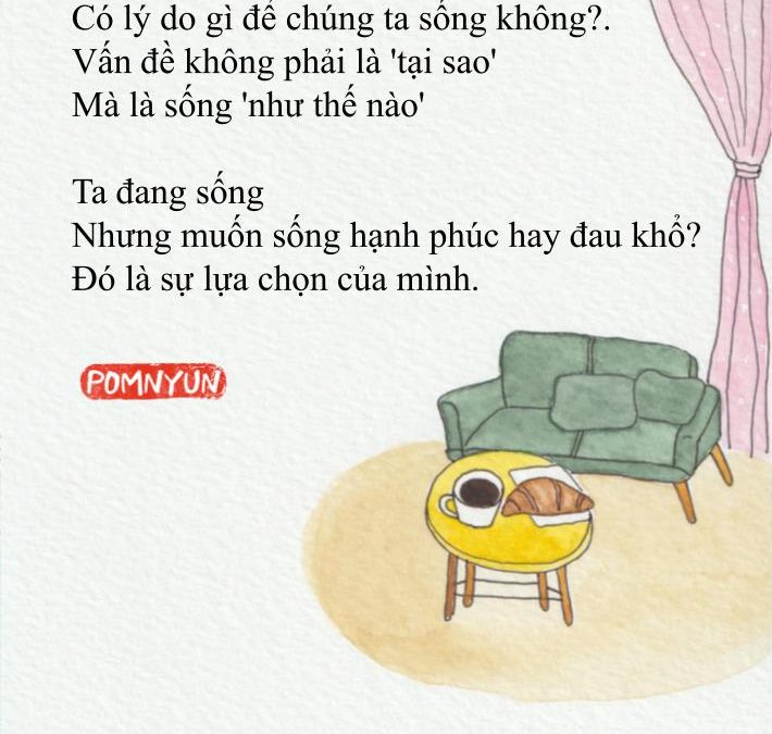 Nhưng muốn sống hạnh phúc hay đau khổ?