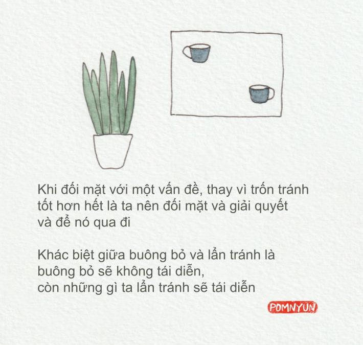 Đối mặt và giải quyết và để nó qua đi