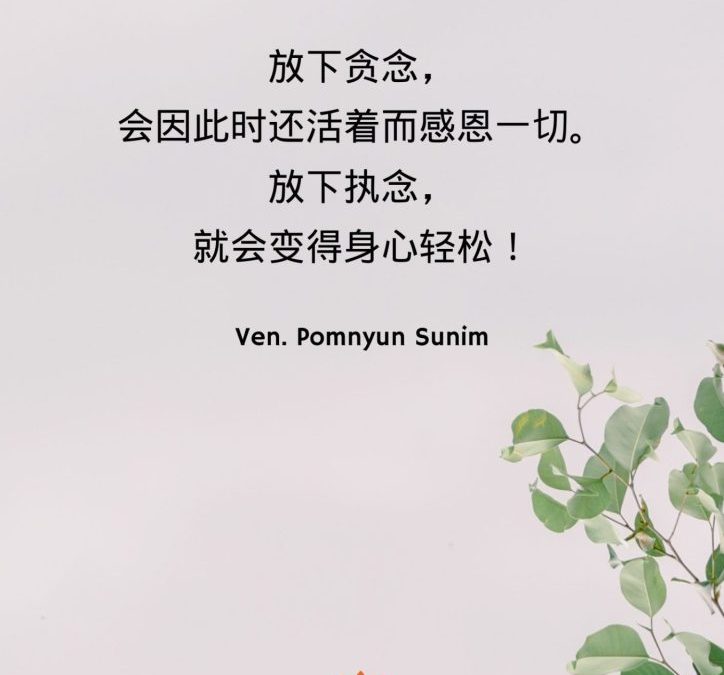 放下贪念