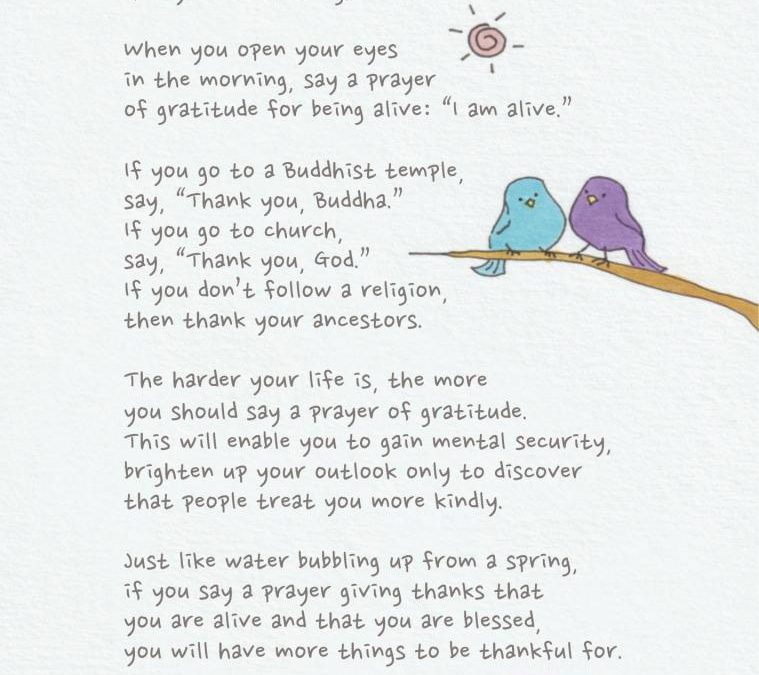 Prayer for Blessing