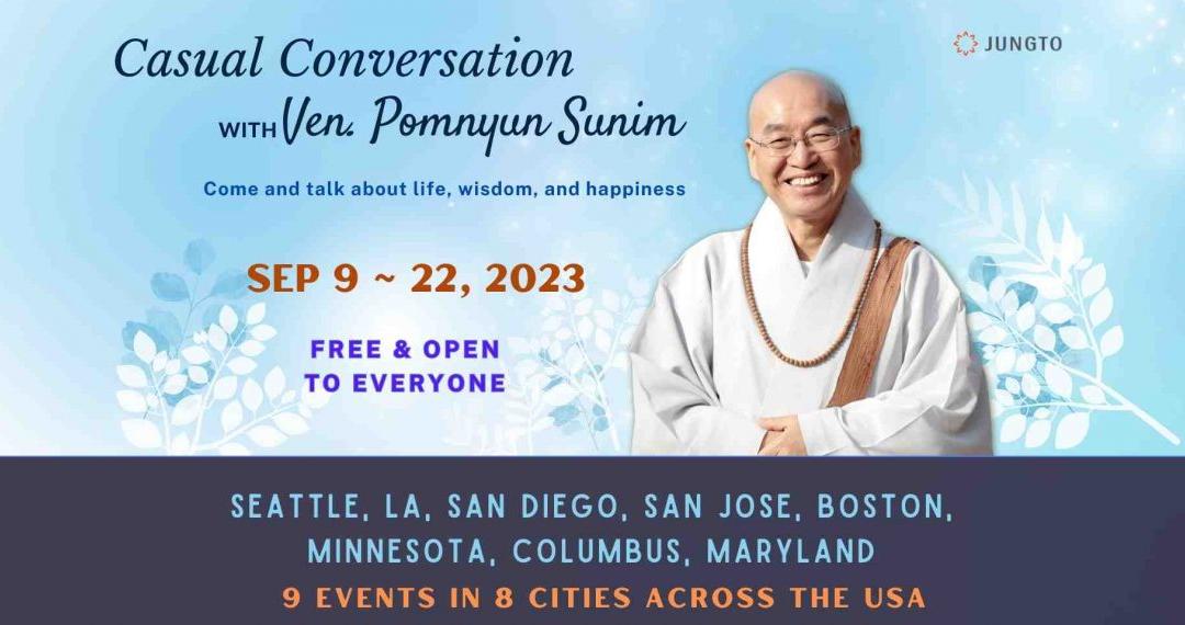 In-Person Casual Conversation with Ven. Pomnyun Sunim in September, 2023