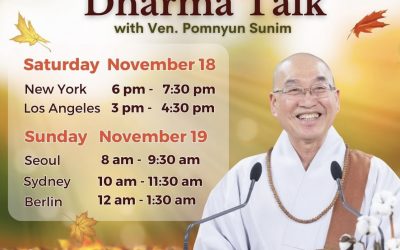 Live Dharma Talk – Nov. 18, 2023
