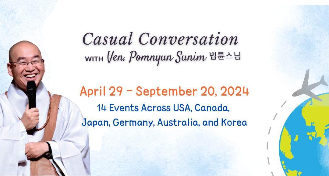 In-Person Casual Conversation with Ven. Pomnyun Sunim (법륜스님) in 2024