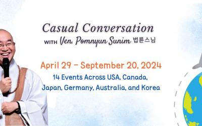In-Person Casual Conversation with Ven. Pomnyun Sunim (법륜스님) in 2024