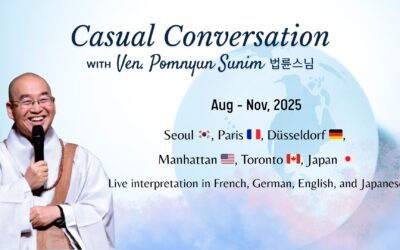 In-Person Casual Conversation with Ven. Pomnyun Sunim in 2025